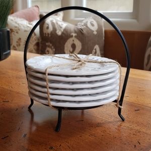 Signature fleur de lis 6" dessert plates